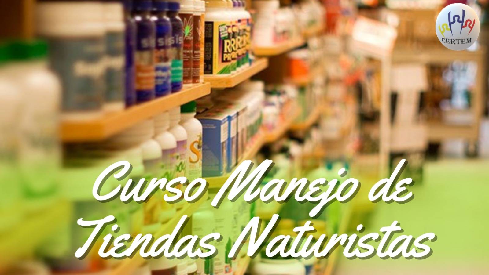 imagen de estanteria de nuestra tienda naturista donde damos cursos en medellin