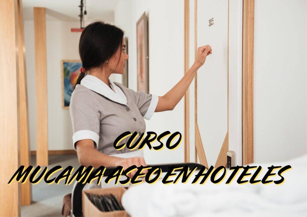 curso de aseo en hoteles, empleada de hotel